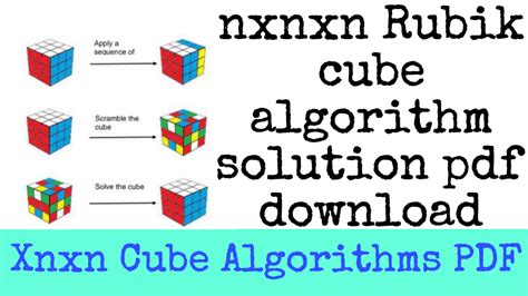 Algoritma NxNxN Cube
